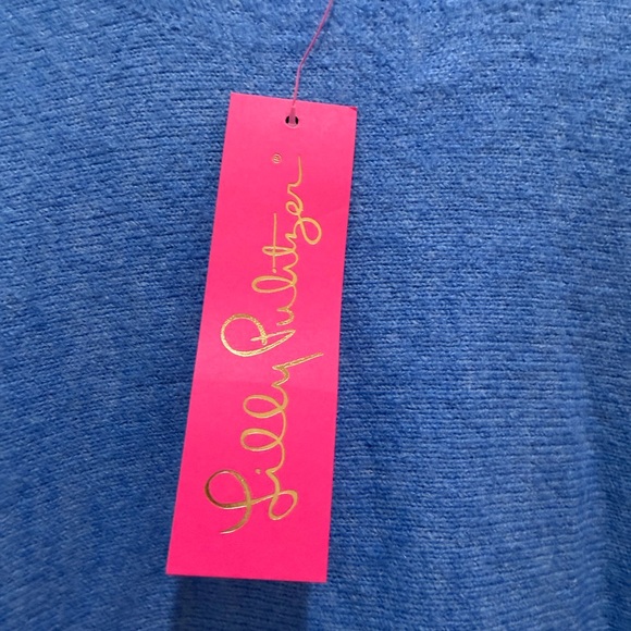 NWT Lilly Pulitzer Arna Sweater Heathered Abaco Blue– Beautiful Size Large - Picture 6 of 14